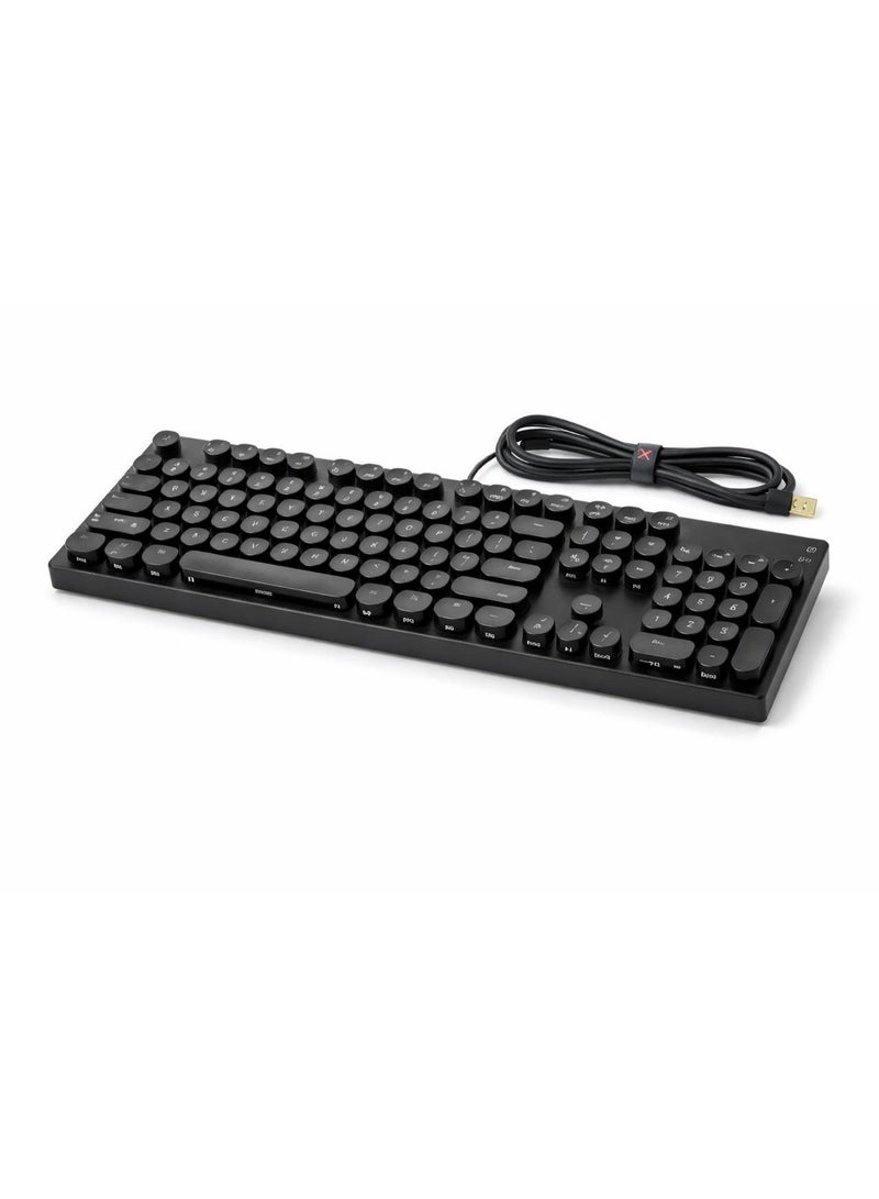 Hacker RGB Mechanical Gaming Keyboard with Round Keycaps – Wired USB – Full Size with Numeric Keypad - Image 3